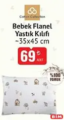 COTTON COLLECTİON BEBEK FLANEL YASTIK KILIFI fiyat ve kampanya bilgisi